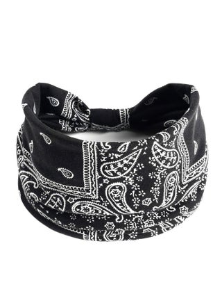 Boho Headbands 4pcs Wide Knotted Head Bands Stretch Turban Headwraps Non Slip Sport Yoga Hair Accessories for Women and Girls - view 5