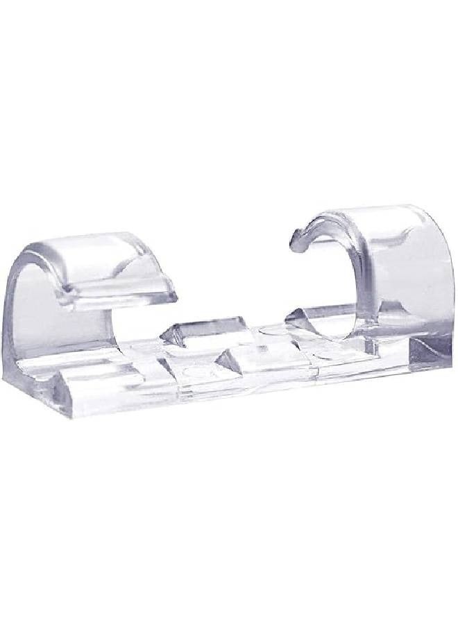 20pcs Self Adhesive Cable Clips Organizer Wire Organizer (Clear)  - Image 1