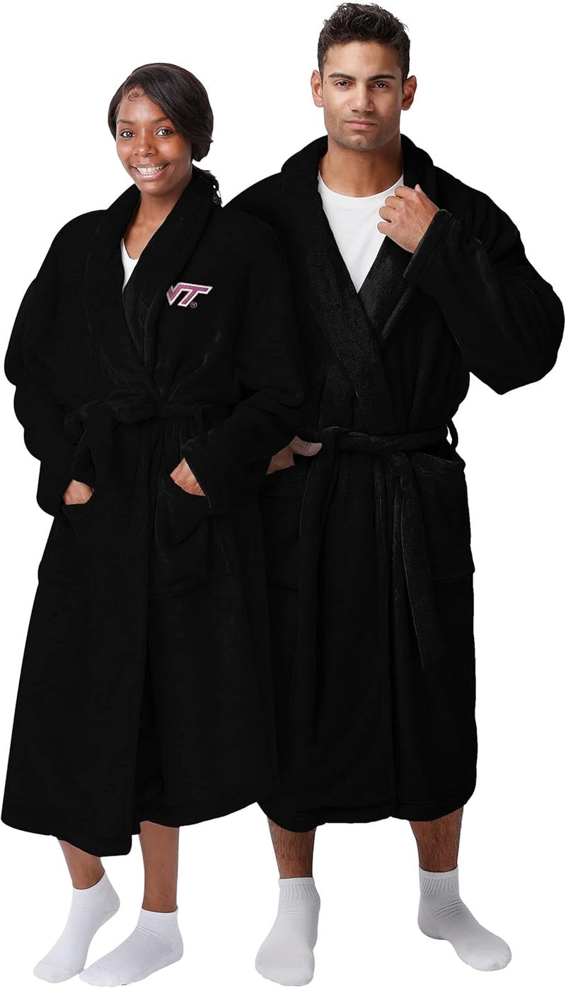 FOCO NCAA unisex-adult Ncaa College Team Logo Soft Lazy Day Robe - Image 1