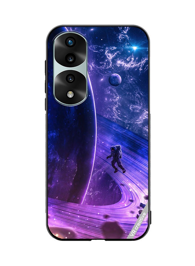 VR CREATIVE غطاء حماية لهاتف Honor 70 Pro بتصميم رقمي فضائي متعدد الألوان - Image 1