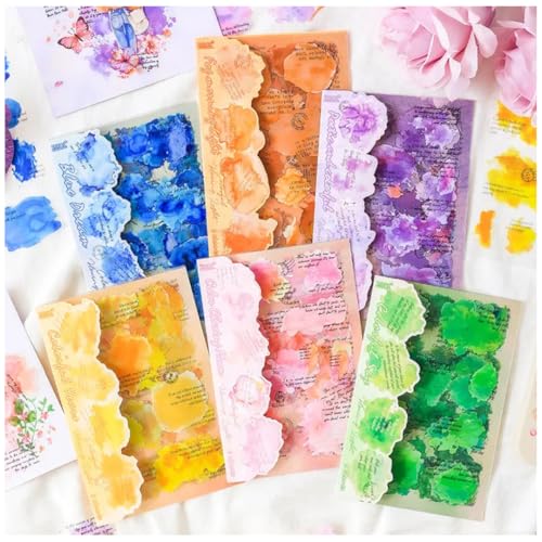 R H LIFESTYLE Aesthetic Stickers Set Motivational Quotes, Words Waterproof Cute Stickers for Journal, Scrap Book, Laptop, Phone Case, DIY Art & Craft (6) - Image 1