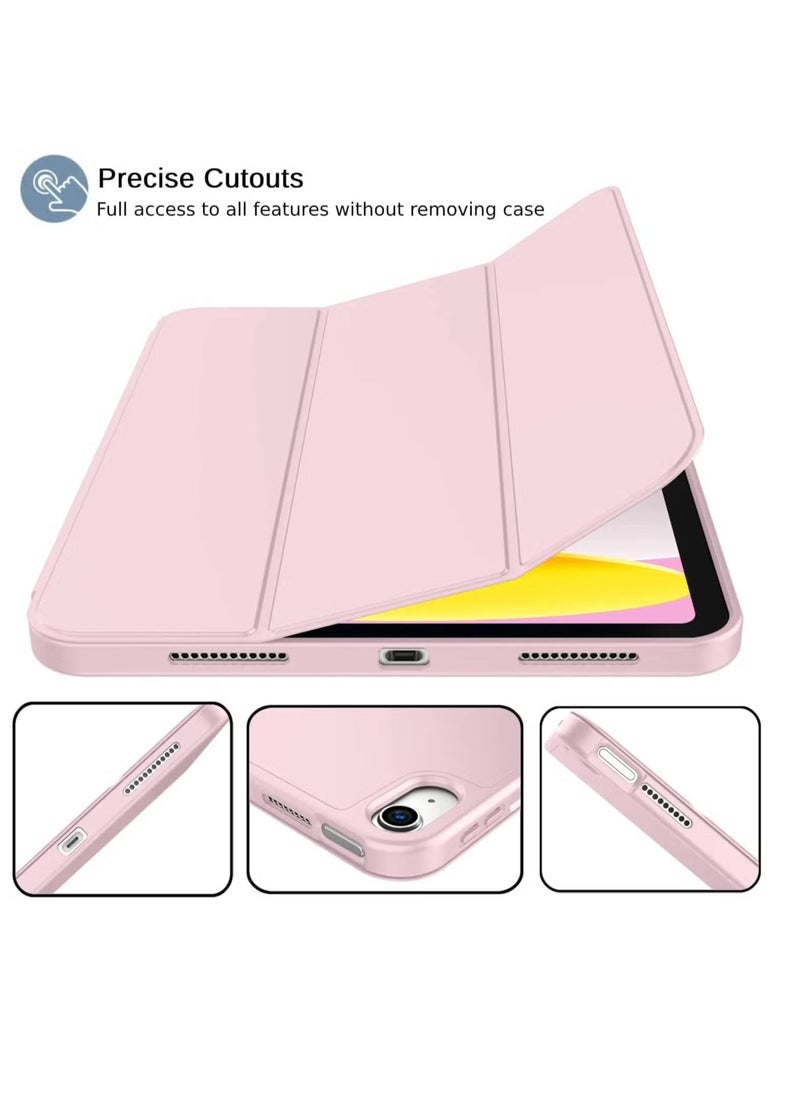 iPad 10th Generation 10.9 Inch (2022 Model) Case – Slim Stand Hard Back Shell with Auto Wake/Sleep Function, Pink – Lightweight, Durable, Shockproof, and Scratch-Resistant Protection for Daily Use