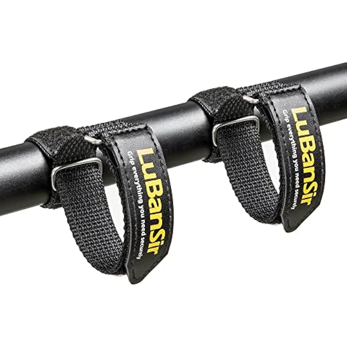 LuBanSir 4 Pack Shovel Holder for Roof Rack, 12" Adjustable Hook and Loop Straps for Mounting Tools and Equipment 0.86 to 2 in Diameter - Image 2