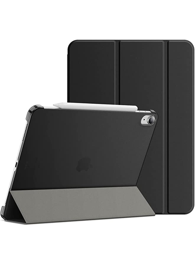 Jetech Case for iPad Air 5/4 (2022/2020 Model, 10.9-Inch), Slim Stand Hard Back Shell Cover with Auto Wake/Sleep (Black) - Image 1