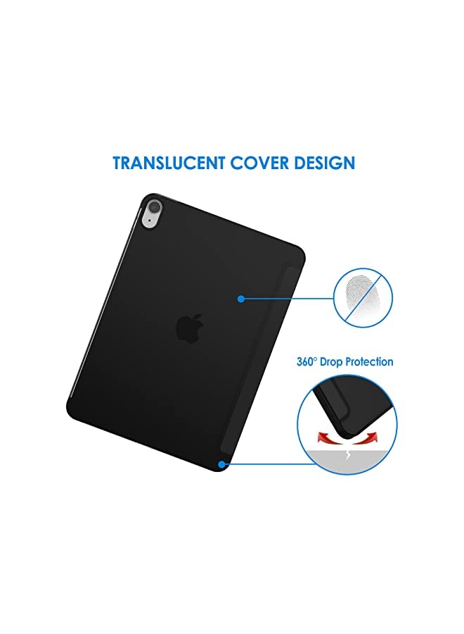 Jetech Case for iPad Air 5/4 (2022/2020 Model, 10.9-Inch), Slim Stand Hard Back Shell Cover with Auto Wake/Sleep (Black) - Image 4