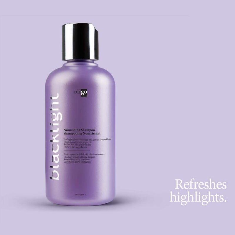 Oligo Professionnel - Backlight Nourishing Shampoo - Sulfate free shampoo for blondes - Vegan - For Color Treated Hair - Hydrating formula with Argan oil - 8.5 oz - Image 4