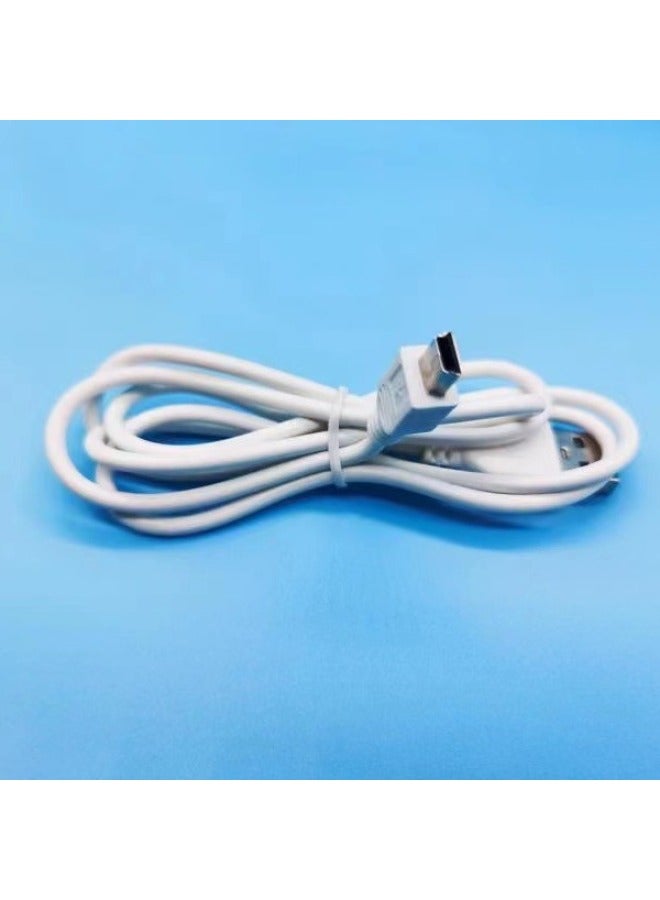 V3 Super Long Interface 1.2 M Lengthened Opera Machine Singing Machine Card Speaker Special Charging Line Bold T-shaped Port-Color:White 3.5mm Charging Cable  - Image 5