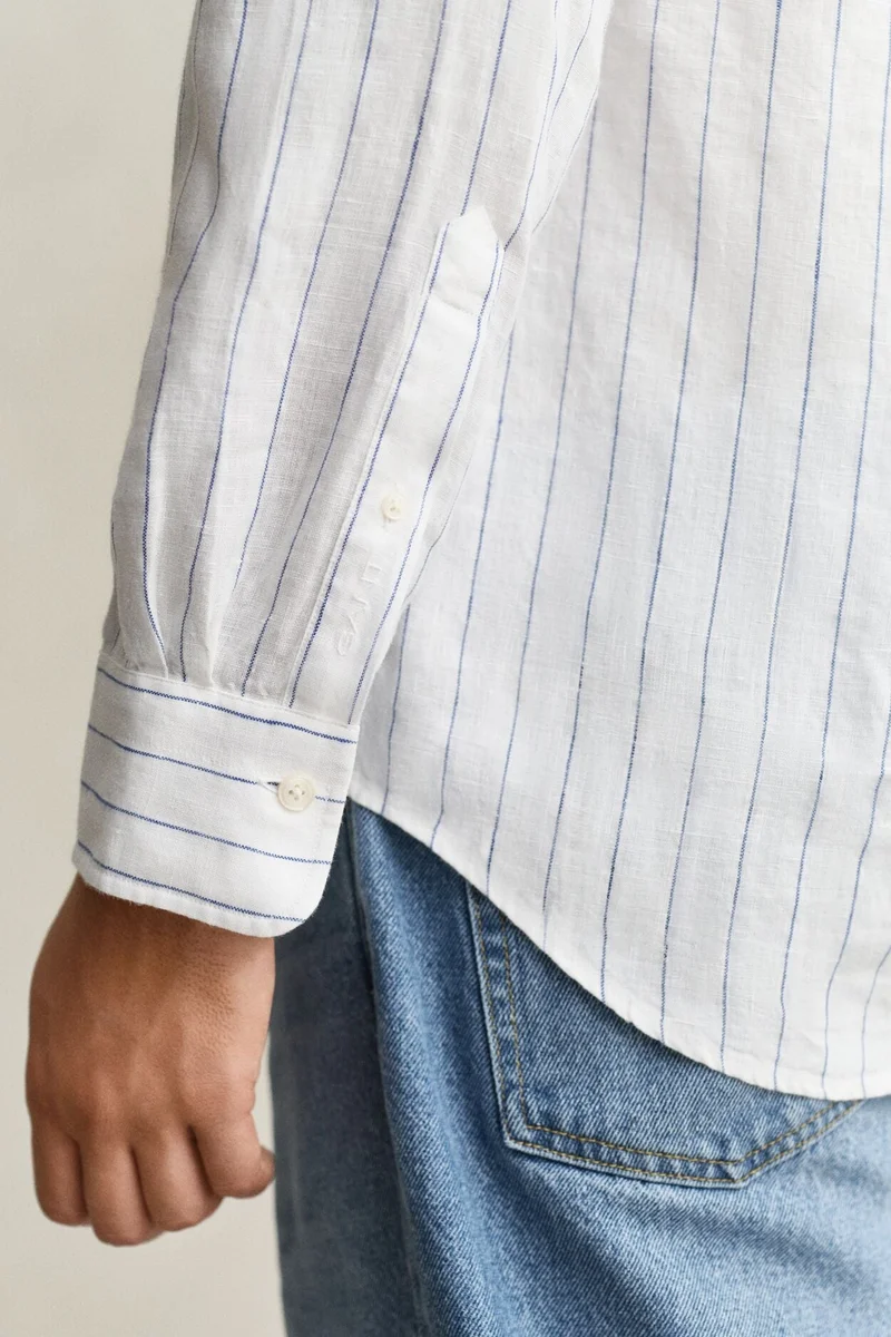 GANT  Regular Linen Stripe Shirt for Men | Best Price UAE