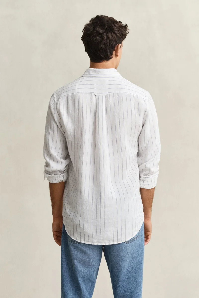 GANT  Regular Linen Stripe Shirt for Men | Best Price UAE