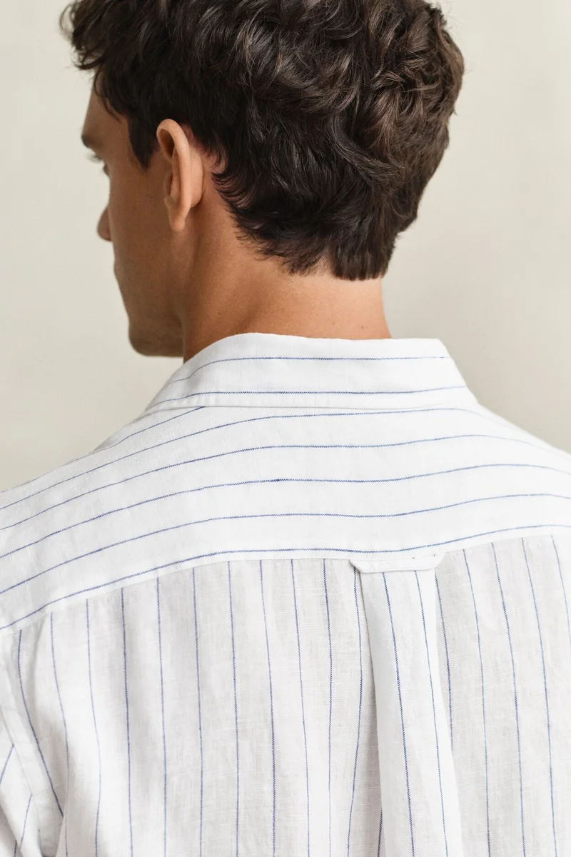 GANT  Regular Linen Stripe Shirt for Men | Best Price UAE