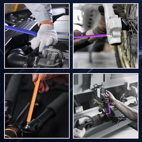 TOOGOND 18 Pcs Hex Key Allen Wrench Set Long Ball End Allen Key & Torx TRX Star Coloured Wrench Set T10-T50 Hex Key Allen Wrench Set 1.5-10mm for Bicycle Repair, Household DIY - Image 2