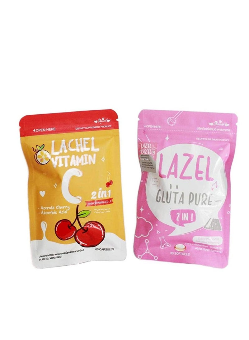 ليزيل لازل غلوتا النقي 2 في 1 + ألفا ليبويك وكرز كرز هندي