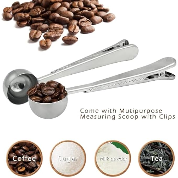 NALACAL 3 قطع من أكياس فلتر القهوة المصنوعة من قماش الفلانل بمقبض فولاذي ومغرفة قهوة من الفولاذ المقاوم للصدأ قابلة لإعادة الاستخدام ومصنوعة يدويًا للاستخدام في المنزل والمكتب والسفر - Image 5