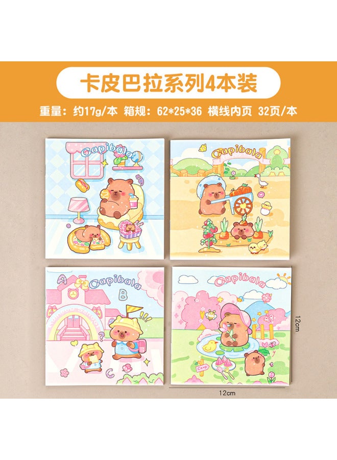 HELPS Creative Cartoon Pocket Notebooks, Student Mini High-value Staple-bound Lined Notepads, Cute Portable Small Notebooks - Image 1