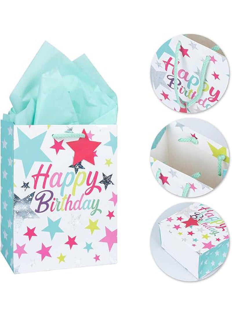 Share the Love Large Birthday Gift Bag – Colorful Gift Bag for Men, Women, Kids, Party Celebration, Anniversary, Wedding, Presents & Favors - Image 2