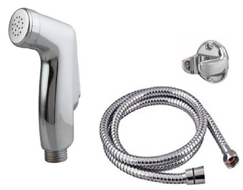 MLD Soft Jet PlasticABS Health Faucet with 15 Meter SS Tube and Wall HookTaflonScrew Pack of 1
