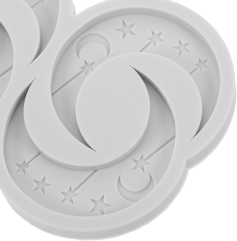 4pcs Moon Silicone Fondant Molds - Decorative Embossing Stamp Moulds For Eid Pastry Biscuit & Chocolate - Cake Design Crafting Tools For Eid Celebration - Image 3