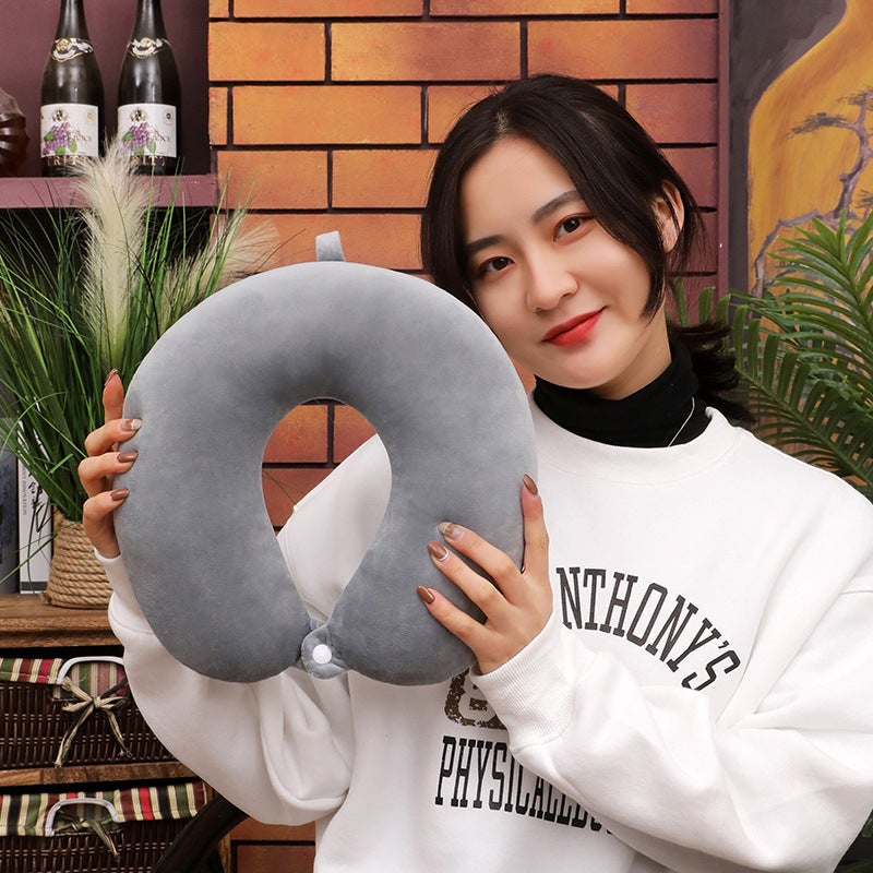 Wholesale U-shaped pillow custom logo office lunch break pillow neck pillow travel neck pillow aircraft car U-shaped pillow - Image 4