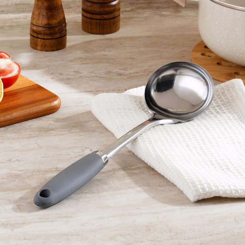 Pan Home Aira Soup Ladle 32x9cm -Grey