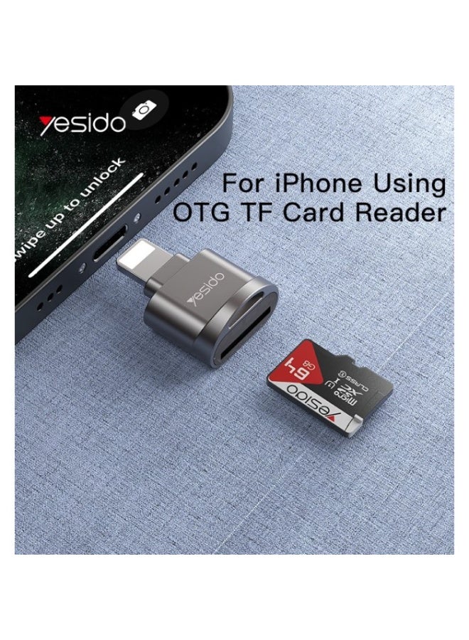 يسيدو قارئ بطاقات YESIDO GS18 Lightning OTG - Image 2