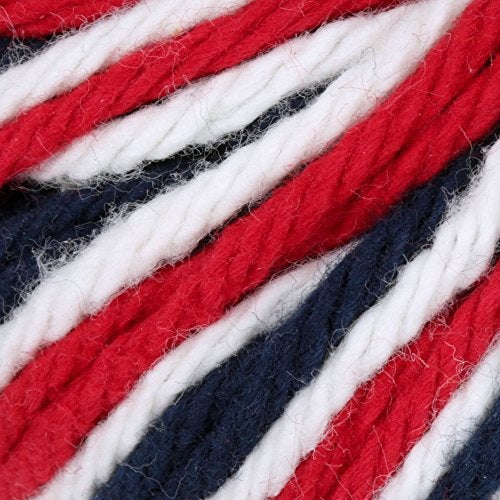Lily Sugar 'N Cream The Original Ombre Yarn, 2oz, Gauge 4 Medium, 100% Cotton, Red White Blue - Machine Wash & Dry - Image 2