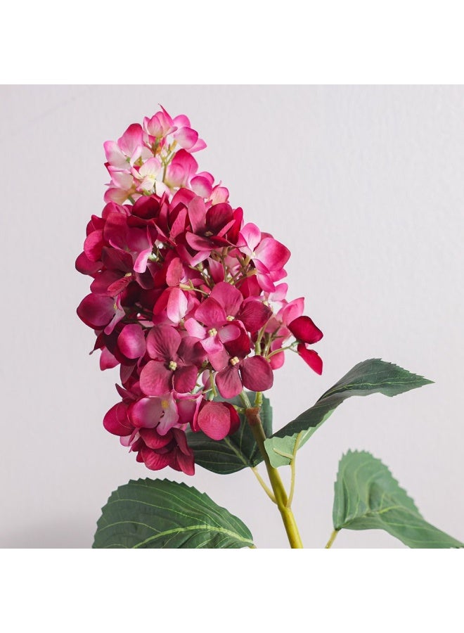 DANUBE HOME Bloomvogue Artificial Hydrangea Flowers Real Touch Bouquet Flowers for Wedding Party Home Centerpieces Arrangements Bouquets 74Cm Mauve - Image 2