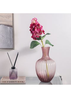 DANUBE HOME Bloomvogue Artificial Hydrangea Flowers Real Touch Bouquet Flowers for Wedding Party Home Centerpieces Arrangements Bouquets 74Cm Mauve  - Image 3