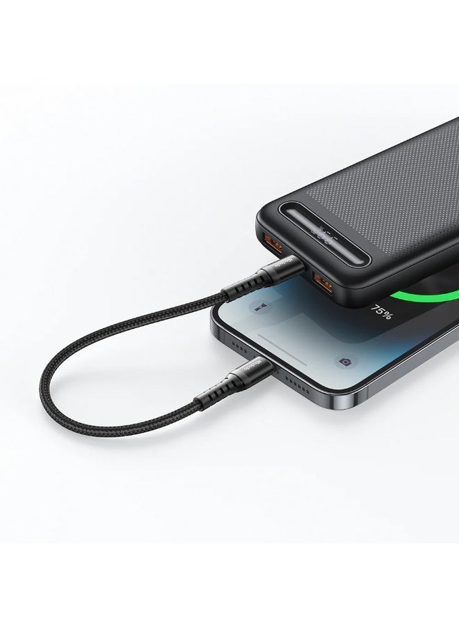 Mcdodo iPhone Charger Cable 3m 36W [PD Fast Charging] USB-C to Lightning Braided Fast Charging Cable Durable Cord Compatible with iPhone 15 14 13 12 11, iPad AirPods – Black - Image 4