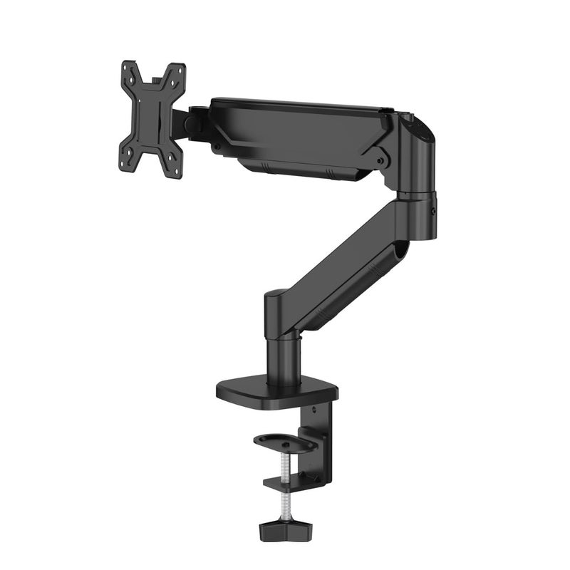 Striff Single Monitor Stand with Full Motion Arm | 360° Rotation & Height Adjustable Desk Table Mount | Universal VESA Bracket with C-Clamp | Fits 13–32 Inch Computer/LCD Screens | Holds 4.4–19.8 lbs - Image 1