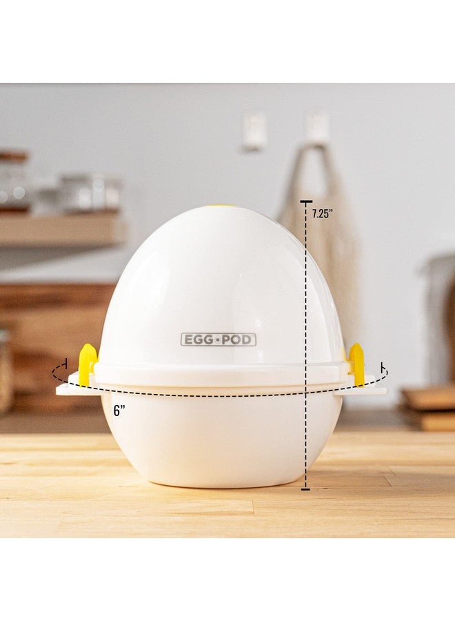 Emson Eggpod by Emson Egg Cooker Wireless Microwave Hardboiled Egg Maker, Cooker, Egg Boiler & Steamer, 4 Perfectly-Cooked Hard boiled Eggs in Under 9 minutes As Seen On TV - Image 2