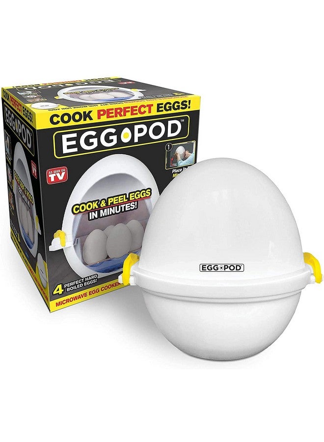 Emson Eggpod by Emson Egg Cooker Wireless Microwave Hardboiled Egg Maker, Cooker, Egg Boiler & Steamer, 4 Perfectly-Cooked Hard boiled Eggs in Under 9 minutes As Seen On TV - Image 1