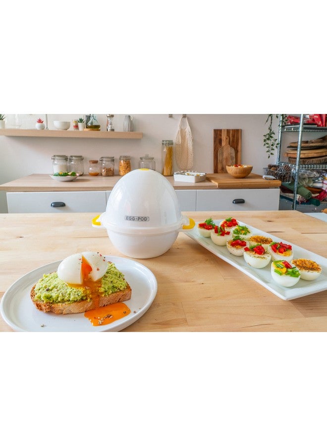 Emson Eggpod by Emson Egg Cooker Wireless Microwave Hardboiled Egg Maker, Cooker, Egg Boiler & Steamer, 4 Perfectly-Cooked Hard boiled Eggs in Under 9 minutes As Seen On TV - Image 5
