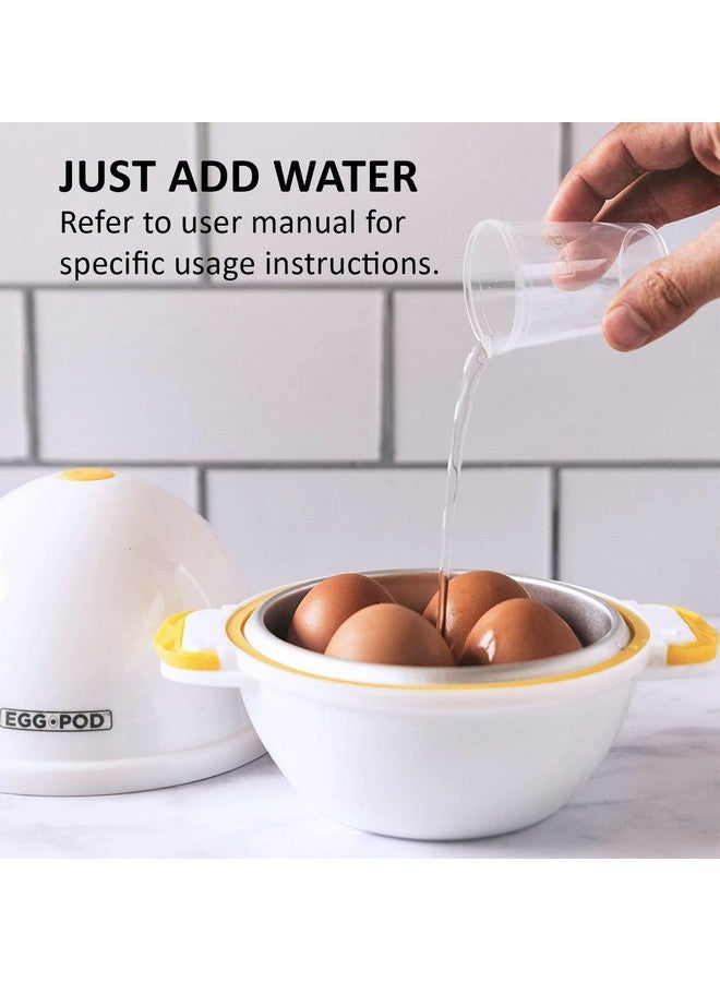 Emson Eggpod by Emson Egg Cooker Wireless Microwave Hardboiled Egg Maker, Cooker, Egg Boiler & Steamer, 4 Perfectly-Cooked Hard boiled Eggs in Under 9 minutes As Seen On TV - Image 4
