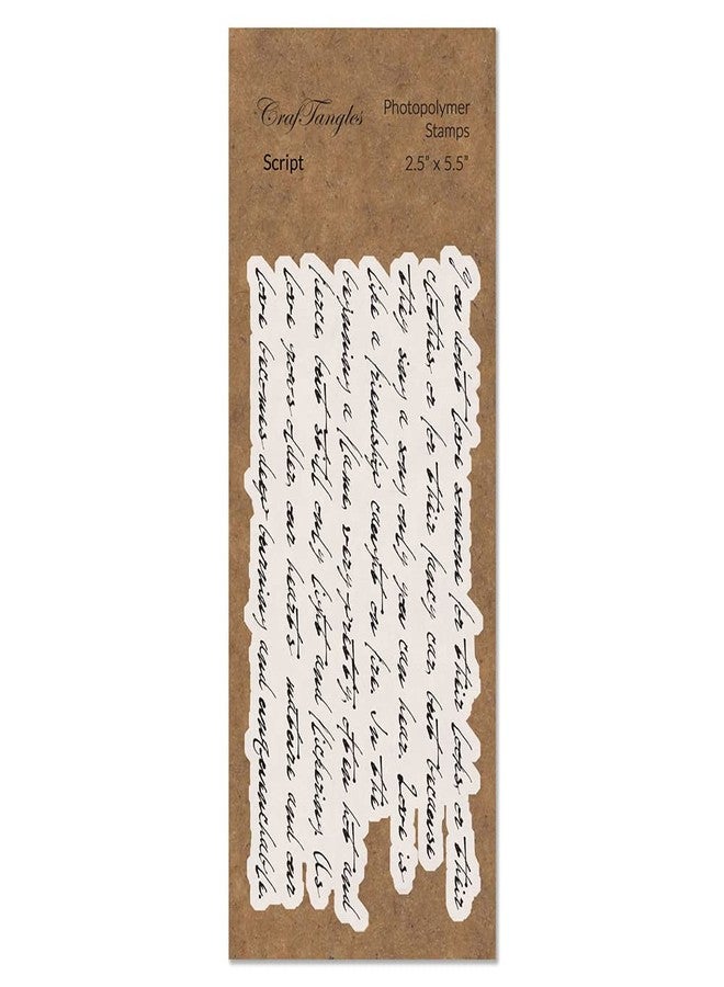 CrafTangles Photopolymer Stamps - Script