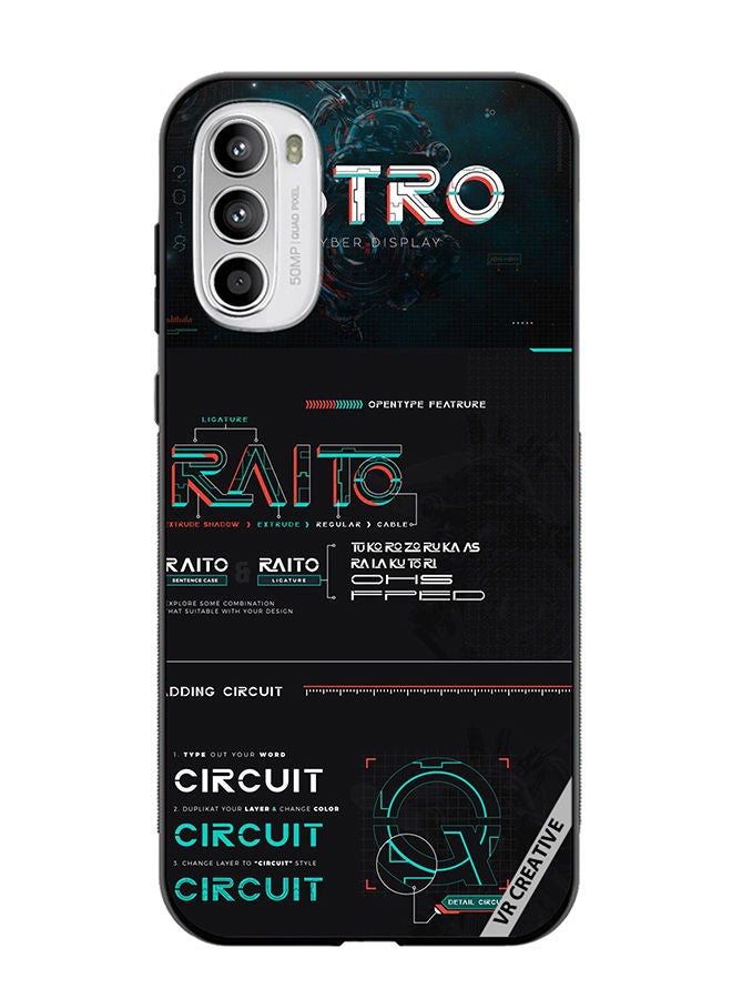 VR CREATIVE Protective Case Cover For Motorola Moto G82 Raito Circuit Design Multicolour - Image 1