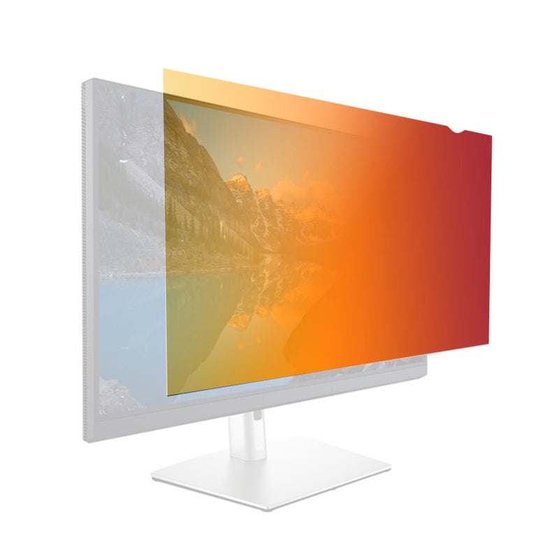 فلتر شاشة الخصوصية الذهبي القابل للعكس عالية النفاذية بزاوية 30 درجة غير مرئي، مغلف مضاد للأشعة فوق البنفسجية ومضاد للتوهج لمشغل حجم 19 بوصة مع نسبة عرض إلى ارتفاع 16:10 - Image 1