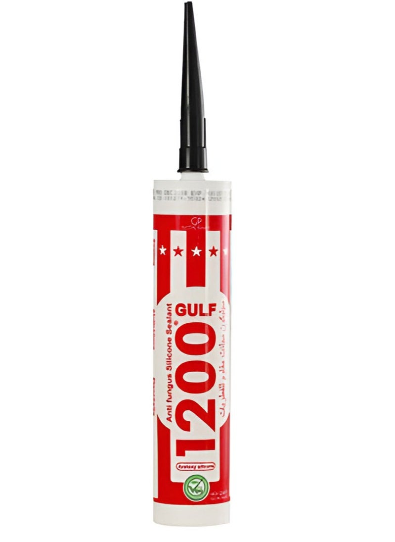 Gulf Gulf 1200 - Multi-Purpose Anti-Fungal, Water-Resistant Silicone Sealant, 280 ml, Transparent  - Image 1