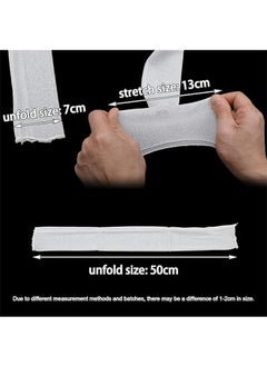 HY Women's Long Ultra-thin Lace Gloves Sun UV Protection, Cooling Mesh Sleeves Fingerless Arms Legs Accessories for Party Outdoor Sport Activities(4 Pairs Black/White/Grey/Pink)  - Image 2