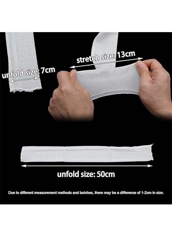HY Women's Long Ultra-thin Lace Gloves Sun UV Protection, Cooling Mesh Sleeves Fingerless Arms Legs Accessories for Party Outdoor Sport Activities(4 Pairs Black/White/Grey/Pink)  - Image 2