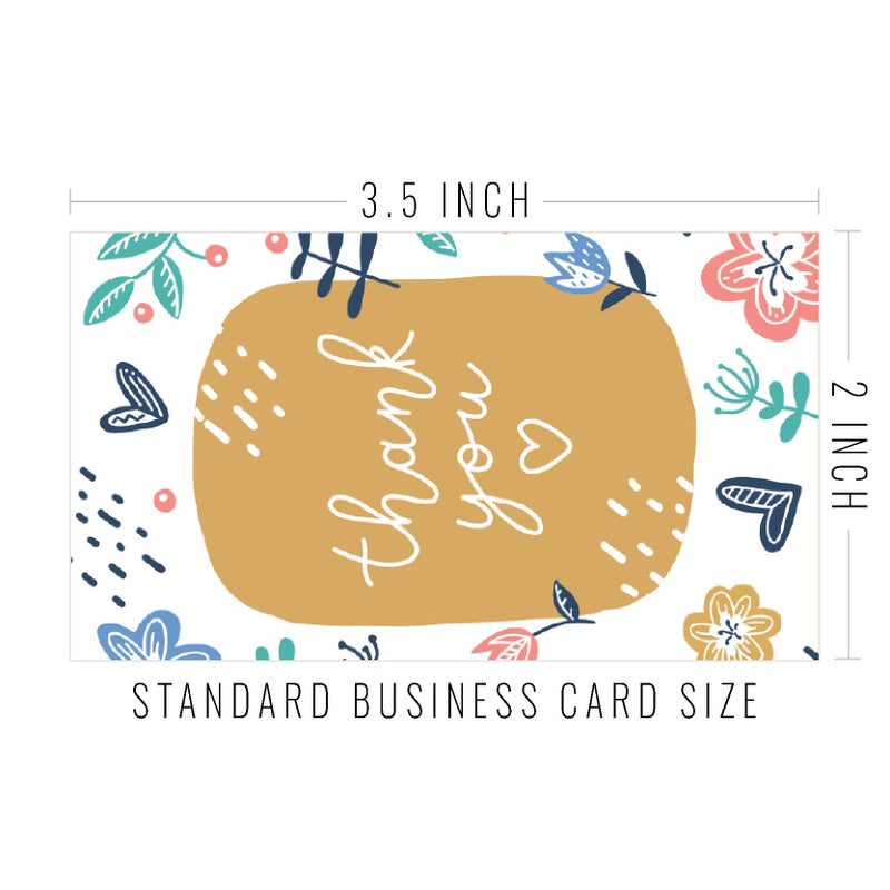 Evercio 120 Thank You For Supporting My Small Business Cards - 2in x 3.5in - Image 4