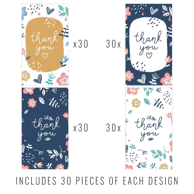 Evercio 120 Thank You For Supporting My Small Business Cards - 2in x 3.5in - Image 5