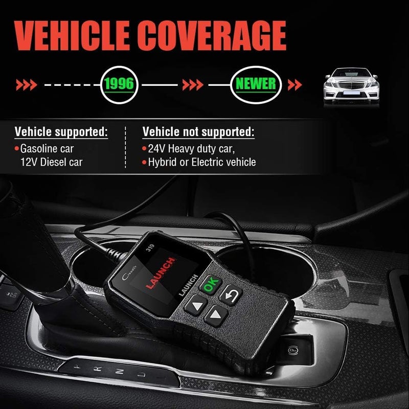 LAUNCH CR319 OBD2 Code Reader Check Engine Scanner Live Data O2 EVAP - Image 5