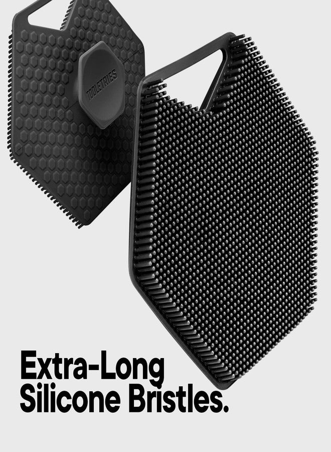 TOOLETRIES فرشاة الجسم TOOLETRIES 2.0 - فرشاة سيليكون فاخرة للتنظيف والتقشير وتنشيط بشرتك - شعيرات طويلة لتعزيز الرغوة مع مقبض مريح، تدوم طويلاً وسهلة التنظيف - Image 3