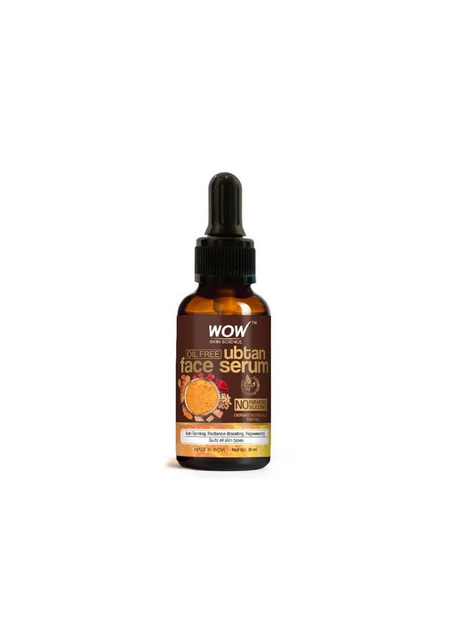 WOW Skin Science - Ubtan Face Serum | Oil Free | For Tan Radiance Boosting & Rejuvenating Skin | Smoothen Skin Tone | Paraben Free | Face Serum For Women & Men | 30 Ml - Image 1