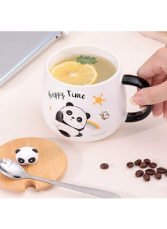 Hediyesahibi 3D Embossed 400ML Cute Panda Mug  - Image 1