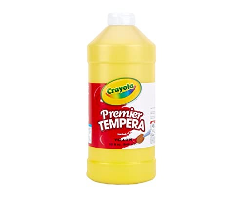 Crayola Tempera Paint, Yellow Kids Paint, 32oz (54-1232-034) - Image 5