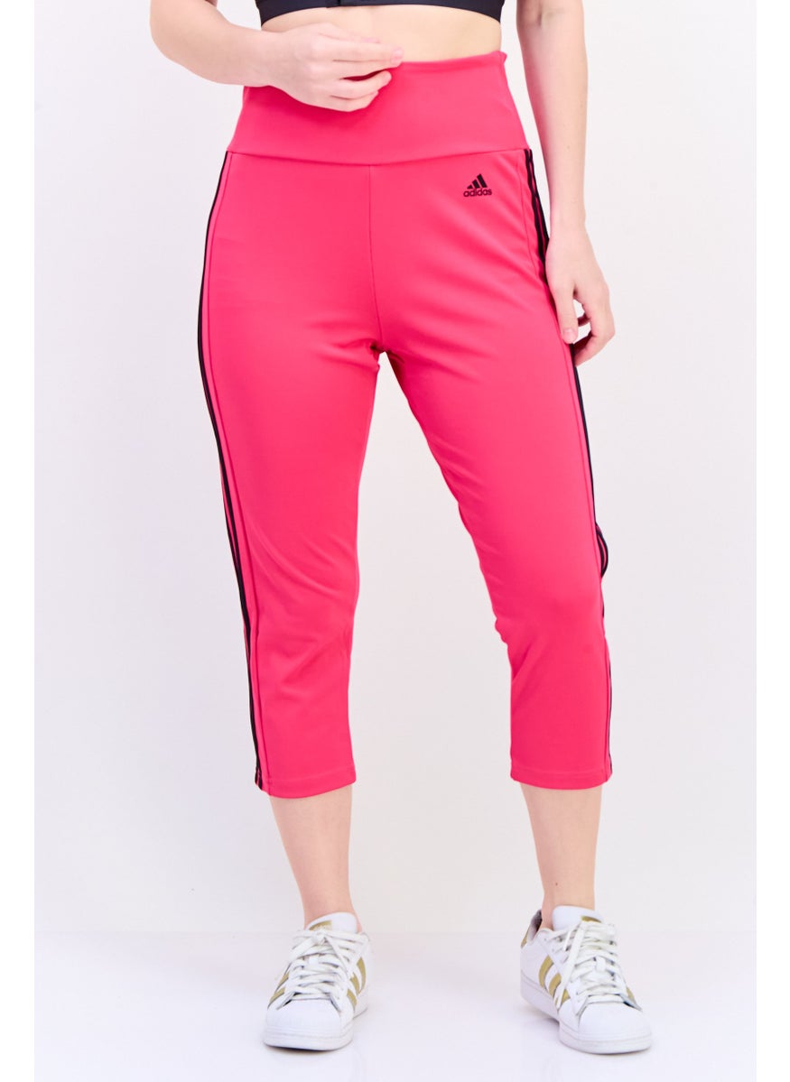 Adidas Women Sportswear Fit Pull On Training Leggings, Fuchsia  - Image 1