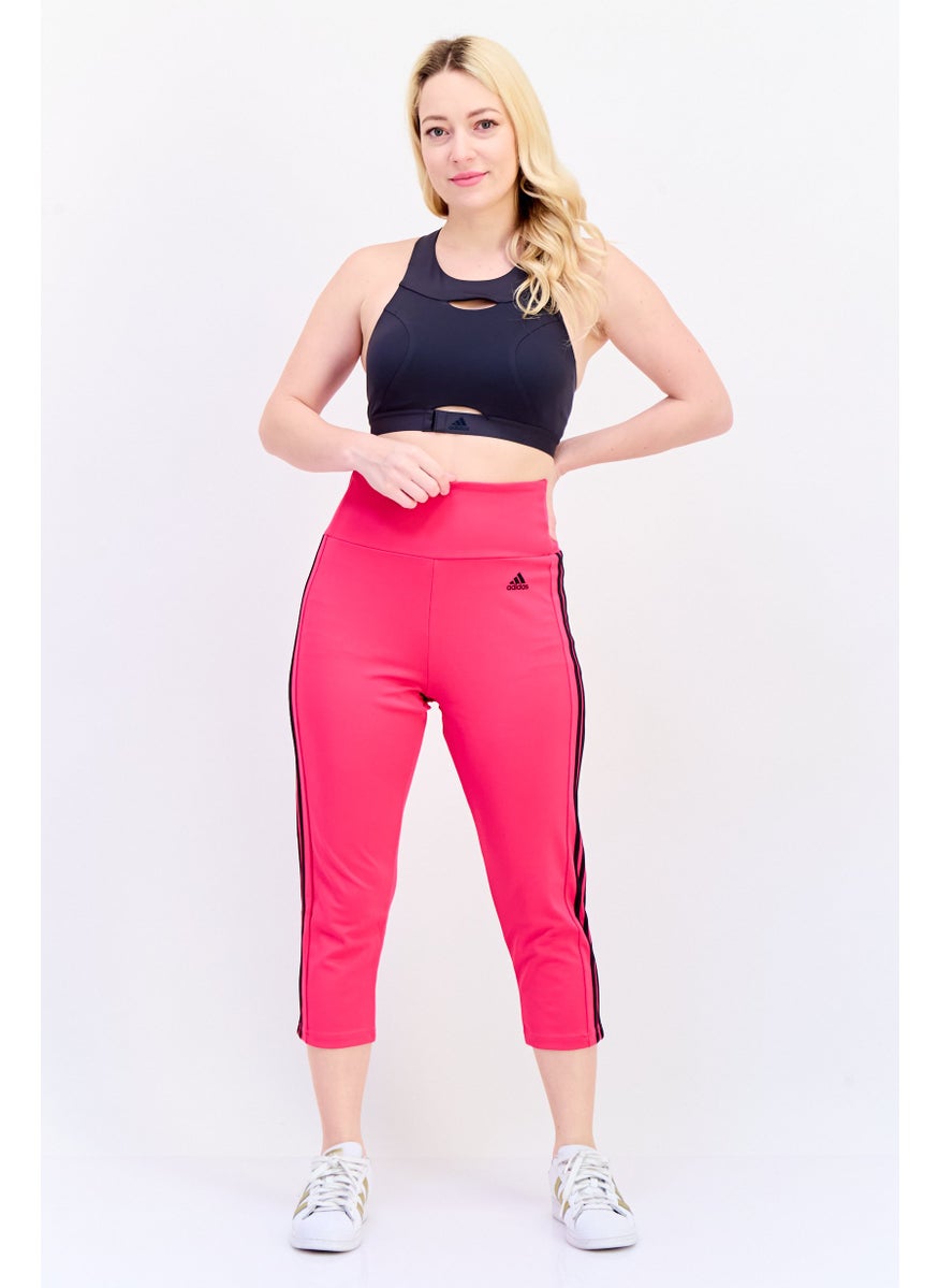 Adidas Women Sportswear Fit Pull On Training Leggings, Fuchsia  - Image 4