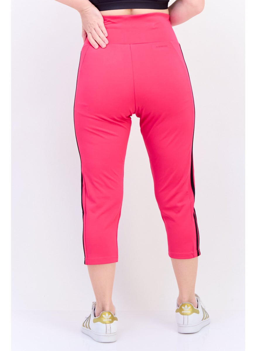 Adidas Women Sportswear Fit Pull On Training Leggings, Fuchsia  - Image 3