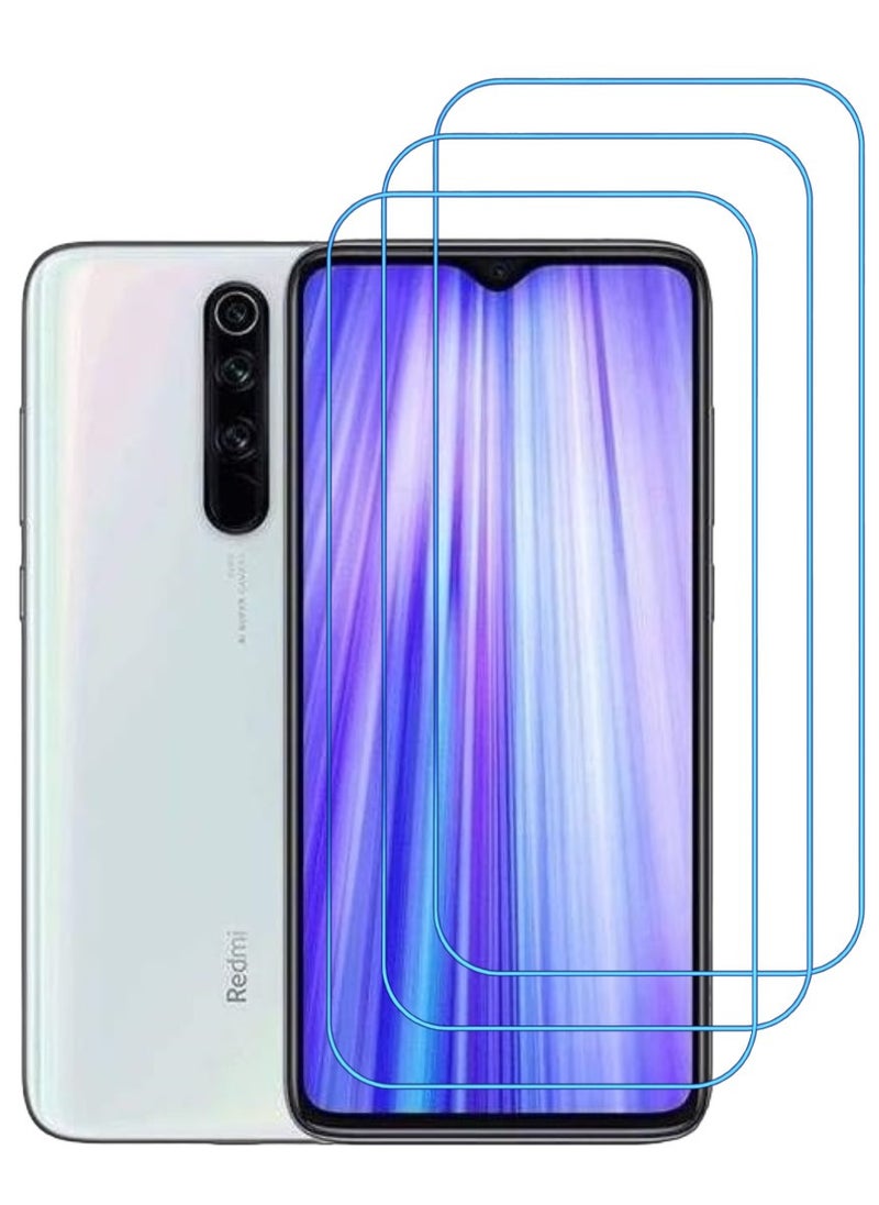 ACLIX 3 Pieces Antistatic ESD Dustproof Premium Quality High Definition Clear Tempered Glass Screen Protector Designed For Xiaomi Redmi Note 8 Pro - Image 1